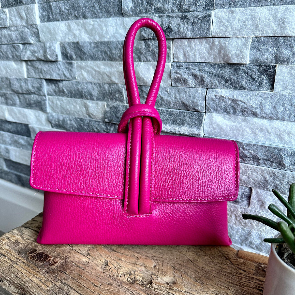 Leather Charlene Purse Irresistible Pink