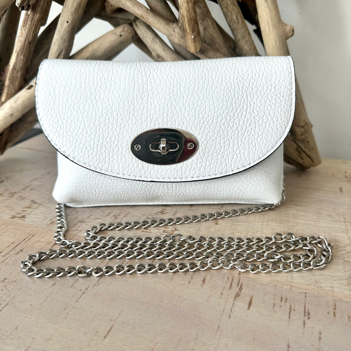 Twist Lock Crossbody Mini Clutch