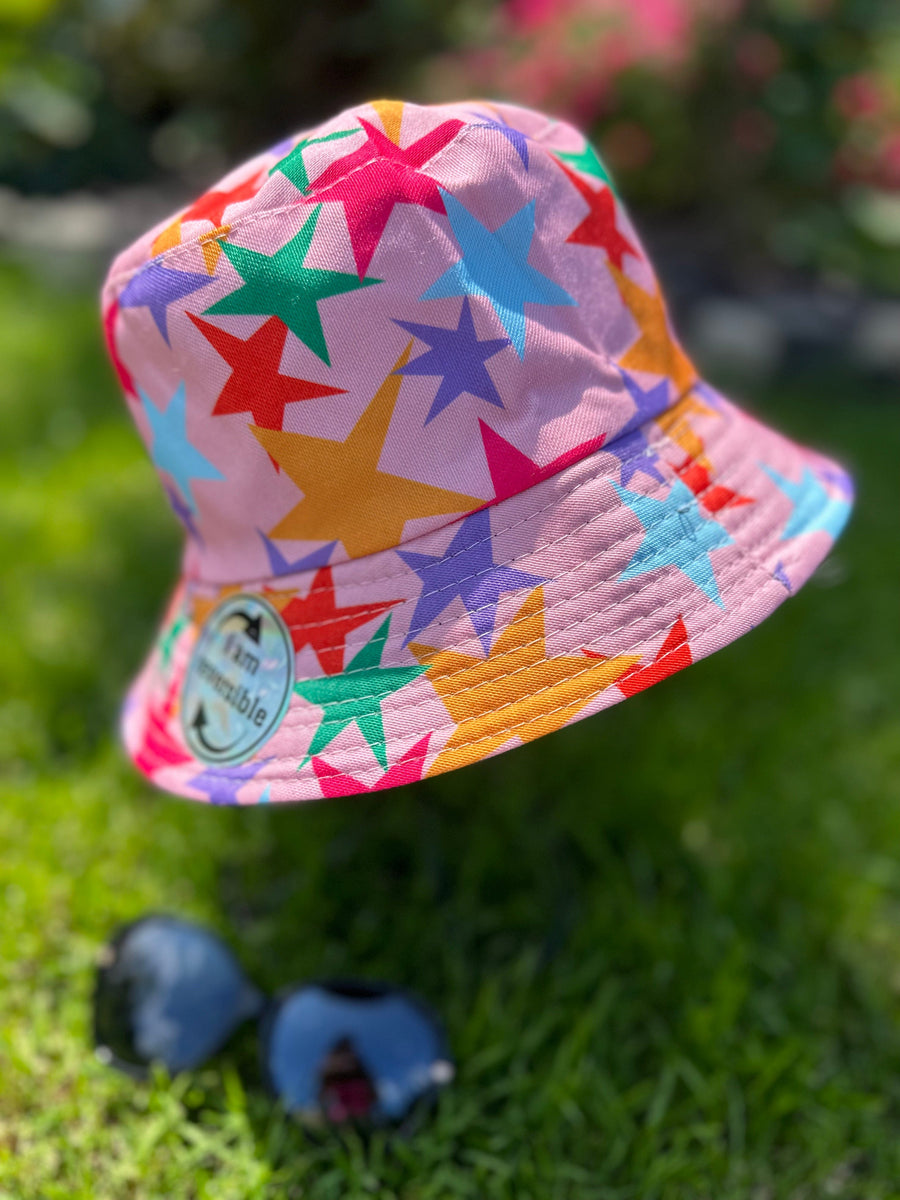 Luxury Multicolor Designer Hot Pink Bucket Hat For Women Portable