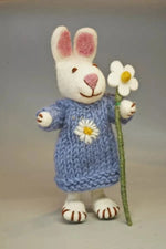 Load image into Gallery viewer, luscious scarves decoration Pachamama Hand Felted Daisy the Rabbit Ornament , Fairtrade.
