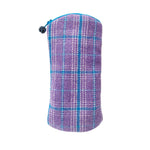 Load image into Gallery viewer, luscious scarves glasses case Lua Purple Heather Checked Design Glasses Case / Purse
