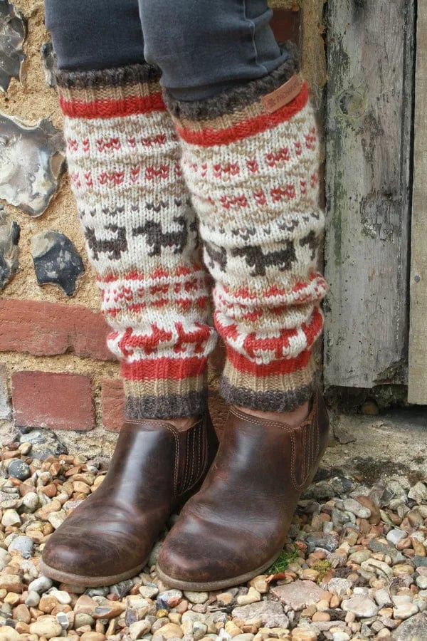 luscious scarves leg wamers Pachamama Walking The Dog Leg Warmers, Handmade, Fairtrade