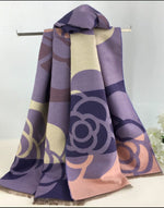 Load image into Gallery viewer, luscious scarves Lilac &amp; Pink Ladies Mackintosh Style Winter Wrap , Blanket Scarf.
