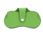 Load image into Gallery viewer, luscious scarves Lime Green Italian Leather Glasses Protector Case .
