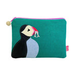 Load image into Gallery viewer, luscious scarves Lua Large Puffin Purse with a Zip Top  , Teal Green
