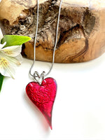 Load image into Gallery viewer, luscious scarves Necklaces Miss Milly Rich Red Heart Necklace FN211JRIP
