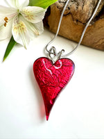 Load image into Gallery viewer, luscious scarves Necklaces Miss Milly Rich Red Heart Necklace FN211JRIP
