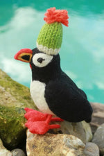 Load image into Gallery viewer, luscious scarves Pachamama Handmade Perching Paul the Puffin, Fair Trade .
