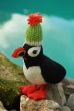 Load image into Gallery viewer, luscious scarves Pachamama Handmade Perching Paul the Puffin, Fair Trade .
