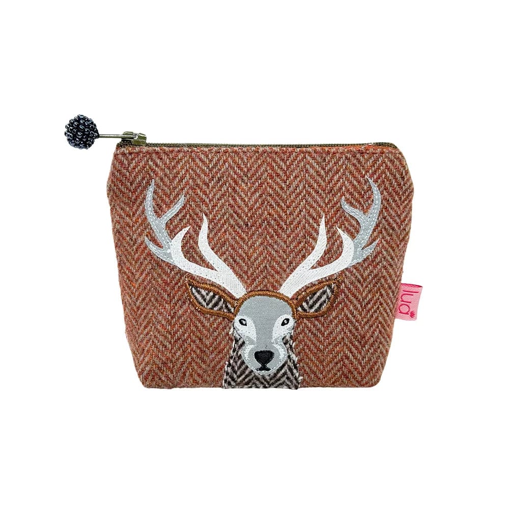 luscious scarves Purses Lua Stag Design Mini Purse – Herringbone Design , Rust