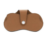 Load image into Gallery viewer, luscious scarves Tan Italian Leather Glasses Protector Case .
