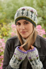 Load image into Gallery viewer, luscious scarves wool handwarmer Pachamama Thistle Handwarmer , Handmade, Fairtrade.
