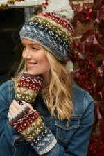 Load image into Gallery viewer, luscious scarves wool handwarmers Pachamama Helmsdale Handwarmer, Handmade, Fairtrade
