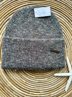 Load image into Gallery viewer, luscious scarves wool hat Dark Grey Red Cuckoo Ladies Speckled Beanie Winter Hat
