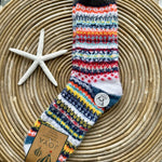 Load image into Gallery viewer, luscious scarves wool socks Joya Multi Coloured Scandi Wool Blend Mens Socks MWS174
