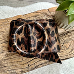 Load image into Gallery viewer, lusciousscarves Belts Brown Animal Print Ladies Leather Circle Buckle Belt
