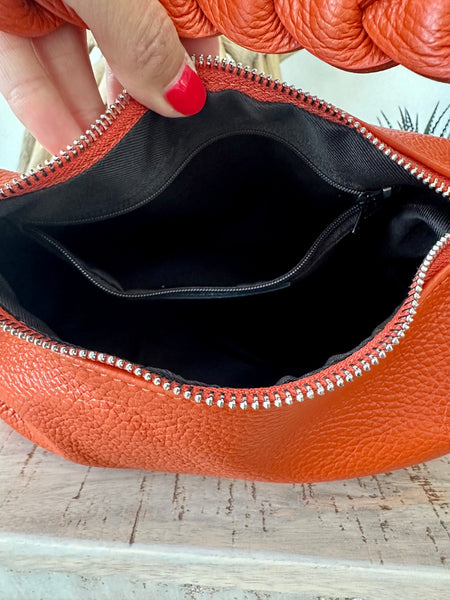 Resin Burnt Orange Marble Clutch Handbag – Avaricouture