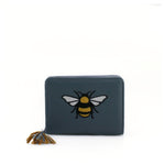 Load image into Gallery viewer, lusciousscarves Embroidered Bee Wallet Zip Purse
