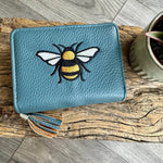 Load image into Gallery viewer, lusciousscarves Embroidered Bee Wallet Zip Purse
