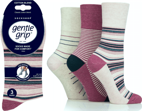 Socks Gentle Grip Diabetic Ladies Size 4-8