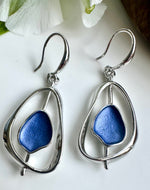 Load image into Gallery viewer, lusciousscarves Miss Milly Blue Palette Earrings FE631
