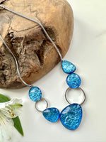 Load image into Gallery viewer, lusciousscarves Miss Milly Rich Blue Pebble Necklace , FN602
