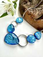 Load image into Gallery viewer, lusciousscarves Miss Milly Rich Blue Pebble Necklace , FN602
