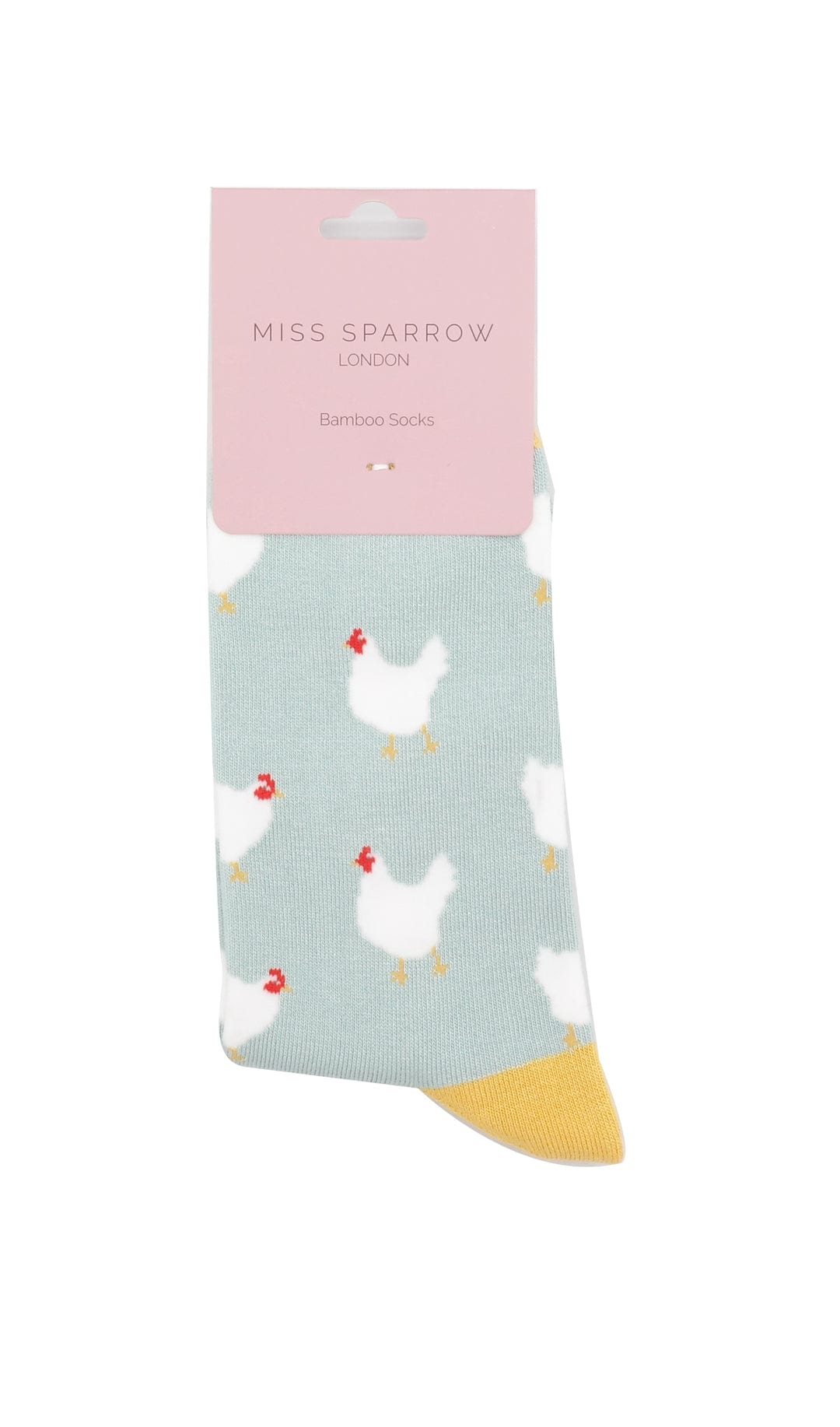 lusciousscarves Miss Sparrow Chickens , Hen's Bamboo Socks - Duck Egg