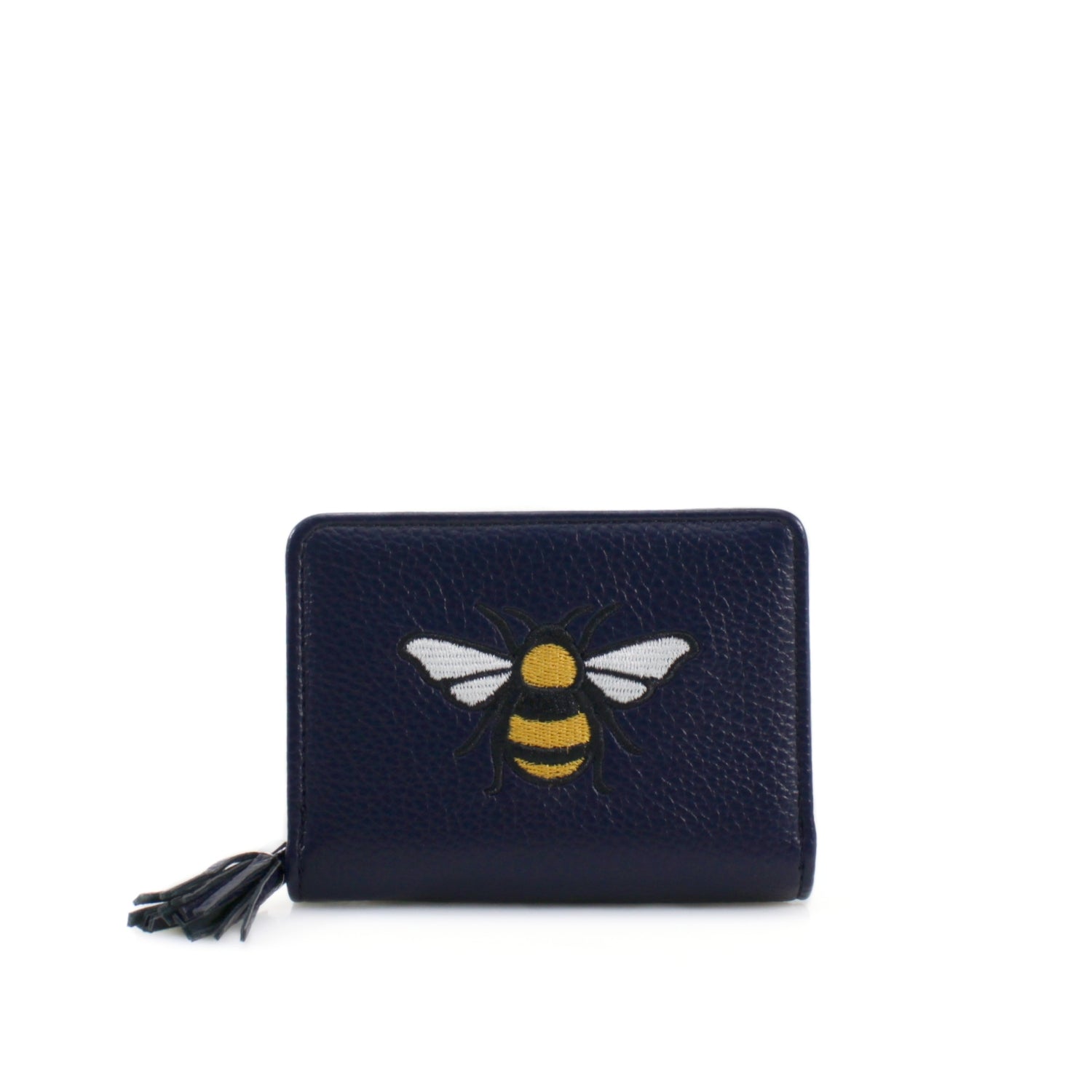 lusciousscarves Embroidered Bee Wallet Zip Purse