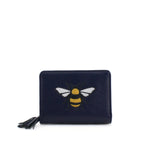 Load image into Gallery viewer, lusciousscarves Embroidered Bee Wallet Zip Purse
