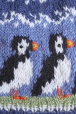 Load image into Gallery viewer, lusciousscarves Pachamama Circus of Puffins Tea Cosy , Hand Knitted , Fair Trade
