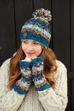 Load image into Gallery viewer, lusciousscarves Pachamama Utrecht Handwarmer Blue
