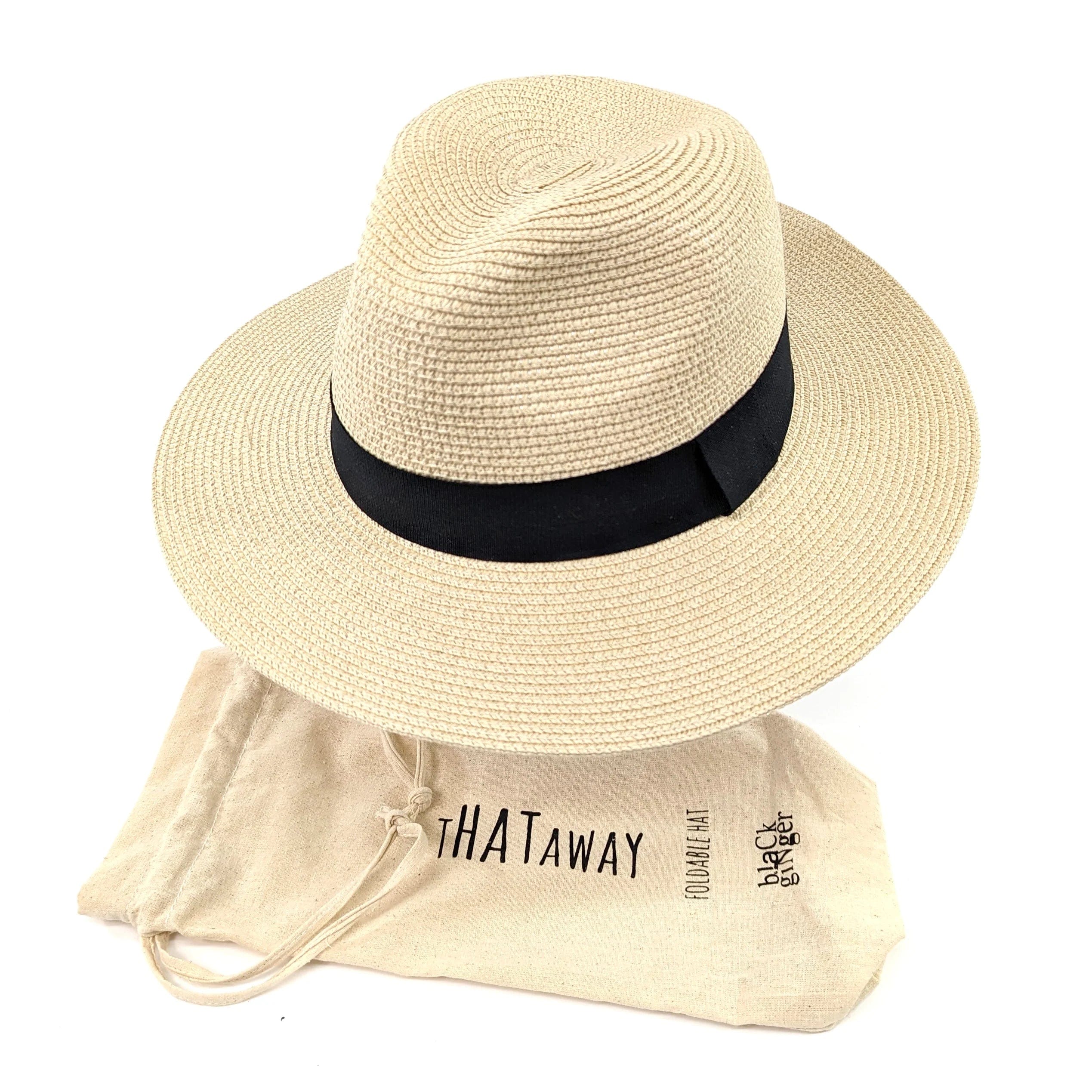 Panama Style Foldable , Packable Sun Hat in Bag -Ex Large 61cm –  lusciousscarves