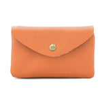 Load image into Gallery viewer, lusciousscarves Purses Orange Italian Leather Zip and Poppet Purse
