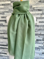 Load image into Gallery viewer, lusciousscarves Scarves Dusky Green Plain Light Weight Summer Scarf , Various Colours
