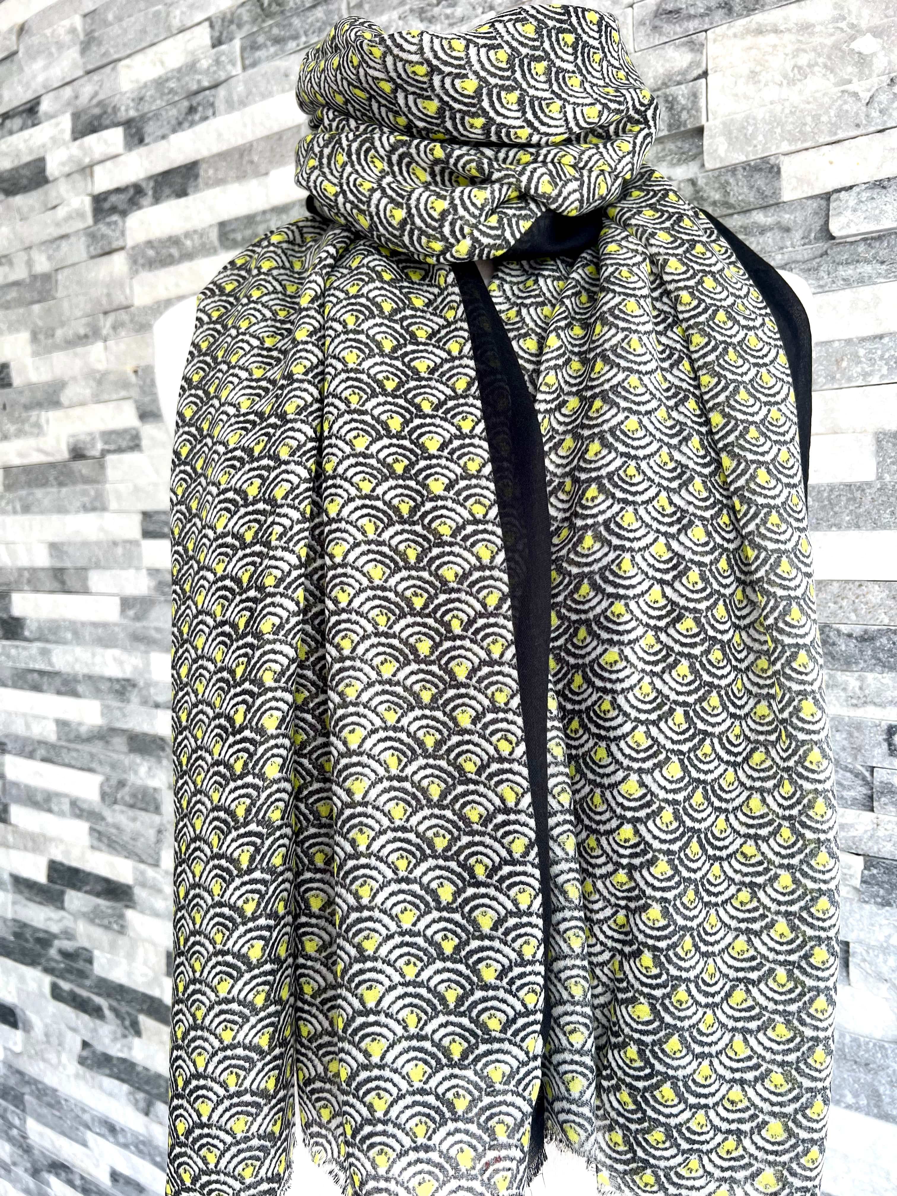 Yellow and deals gray scarf