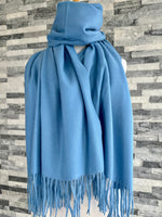 Load image into Gallery viewer, lusciousscarves Scarves &amp; Shawls Cashmere Blend Pashmina Wrap available in 16 colours.
