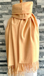 Load image into Gallery viewer, lusciousscarves Scarves &amp; Shawls Cashmere Blend Plain Pashmina Wrap
