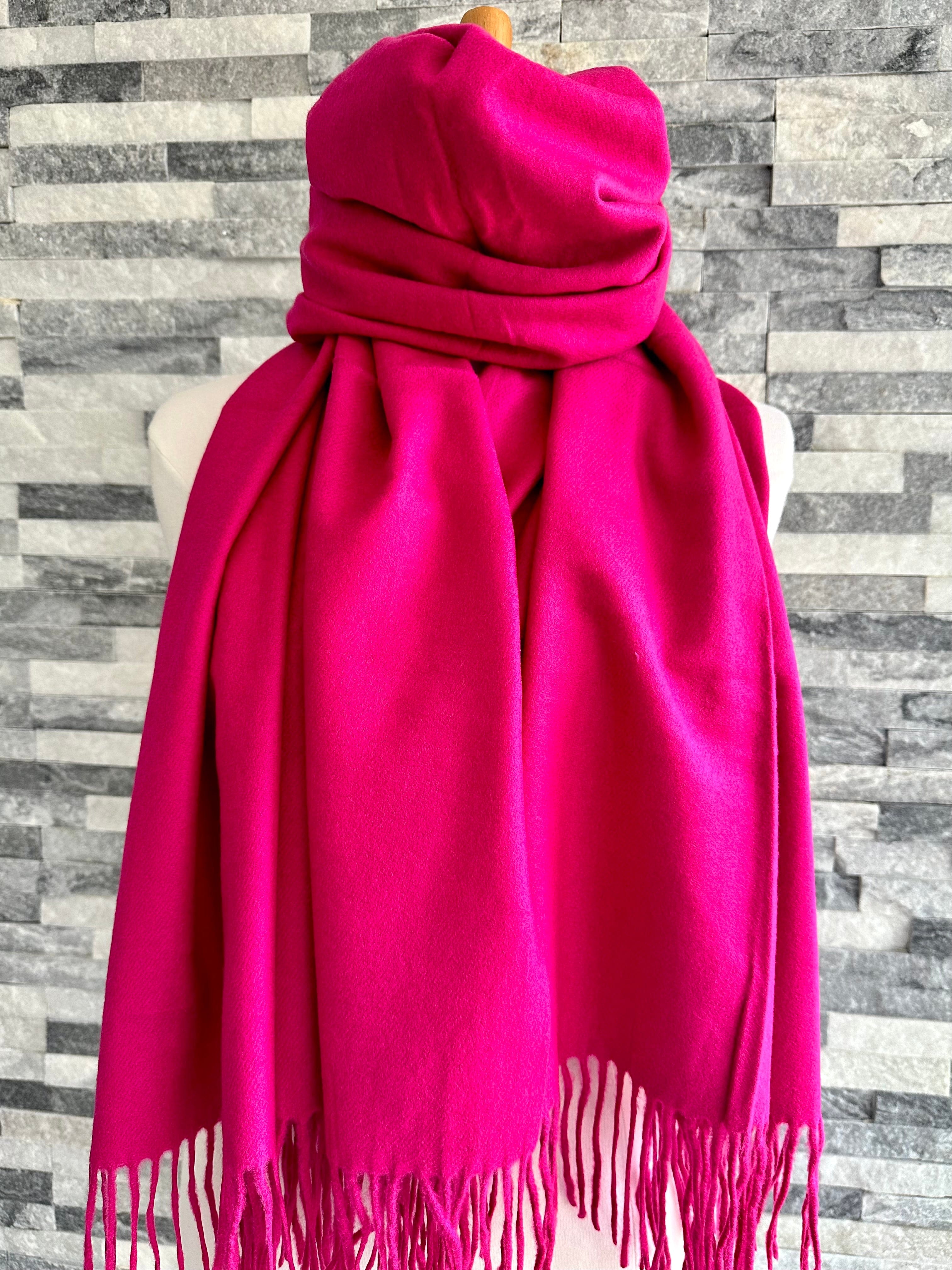 lusciousscarves Scarves & Shawls Cashmere Blend Plain Pashmina Wrap