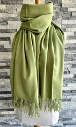 Load image into Gallery viewer, lusciousscarves Scarves &amp; Shawls Cashmere Blend Plain Pashmina Wrap
